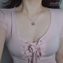 Load image into Gallery viewer, Lovely Ribbon Layered Necklace - Gold (Choi Yoojung, Kwon Jinah Necklace)