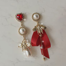 Load image into Gallery viewer, The Royal Red Queen Bee Earrings (KARA Gyuri Earrings)