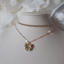 Load image into Gallery viewer, Lovely Ribbon Layered Necklace - Gold (Choi Yoojung, Kwon Jinah Necklace)
