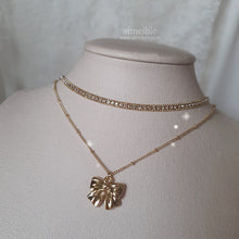 Load image into Gallery viewer, Lovely Ribbon Layered Necklace - Gold (Choi Yoojung, Kwon Jinah Necklace)