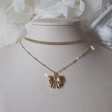 Load image into Gallery viewer, Lovely Ribbon Layered Necklace - Gold (Choi Yoojung, Kwon Jinah Necklace)