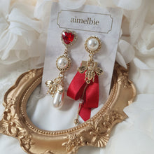 Load image into Gallery viewer, The Royal Red Queen Bee Earrings (KARA Gyuri Earrings)
