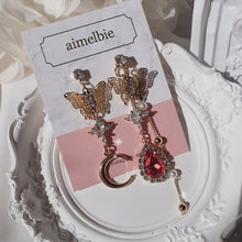 Load image into Gallery viewer, Rosepink Moon Butterfly Earrings