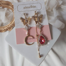 Load image into Gallery viewer, Rosepink Moon Butterfly Earrings