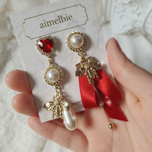 Load image into Gallery viewer, The Royal Red Queen Bee Earrings (KARA Gyuri Earrings)