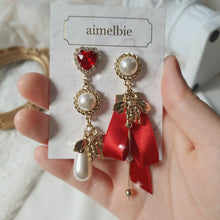 Load image into Gallery viewer, The Royal Red Queen Bee Earrings (KARA Gyuri Earrings)