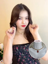 Load image into Gallery viewer, City Women Gold Chain Choker - Ruby Red (STAYC Isa, Dreamcatcher Yoohyeon Necklace)