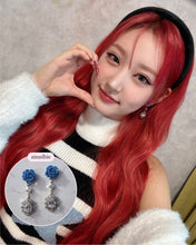 Load image into Gallery viewer, Blue Rose Spell Earrings (H1-Key Hwiseo Earrings)