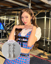 Load image into Gallery viewer, Diamond Floral Princess Earrings - Silver ver. (Jessica Earrings)