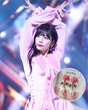 Load image into Gallery viewer, Pink Rose Earrings (Dreamcatcher Jiyu Earrings)