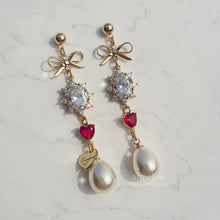 Load image into Gallery viewer, Heart Princess Earrings (Weeekly Jihan Earrings)