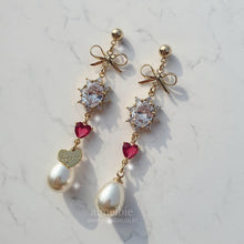 Load image into Gallery viewer, Heart Princess Earrings (Weeekly Jihan Earrings)