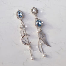 Load image into Gallery viewer, Teardrops of the Moon Angel Earrings