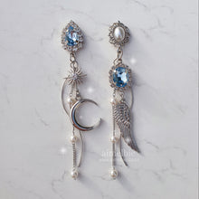 Load image into Gallery viewer, Teardrops of the Moon Angel Earrings