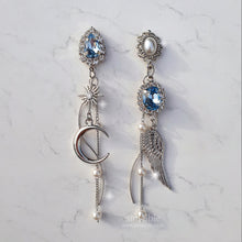 Load image into Gallery viewer, Teardrops of the Moon Angel Earrings