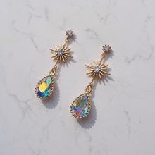 Load image into Gallery viewer, Starry Teardrops Earrings - Rainbow