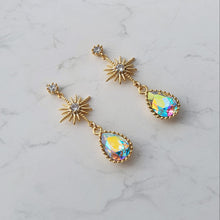 Load image into Gallery viewer, Starry Teardrops Earrings - Rainbow
