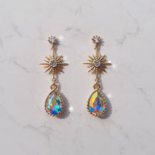 Load image into Gallery viewer, Starry Teardrops Earrings - Rainbow