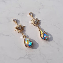 Load image into Gallery viewer, Starry Teardrops Earrings - Rainbow