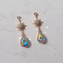 Load image into Gallery viewer, Starry Teardrops Earrings - Rainbow