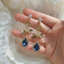 Load image into Gallery viewer, Oriental Princess Earrings - Navy