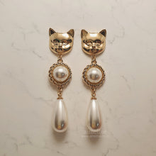 Load image into Gallery viewer, Melbie The Cat Series - The Elegance Earrings (Gold ver.)