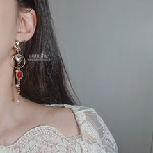 Load image into Gallery viewer, Melbie The Cat Series - Red Party Queen Earrings