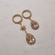 Load image into Gallery viewer, Meteor Shower Earrings - Champagne Pink ver. (Billlie Haruna, Lovelyz Jiae Earrings)