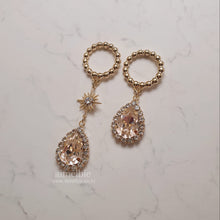 Load image into Gallery viewer, Meteor Shower Earrings - Champagne Pink ver. (Billlie Haruna, Lovelyz Jiae Earrings)