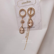 Load image into Gallery viewer, Meteor Shower Earrings - Champagne Pink ver. (Billlie Haruna, Lovelyz Jiae Earrings)