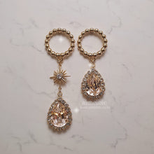 Load image into Gallery viewer, Meteor Shower Earrings - Champagne Pink ver. (Billlie Haruna, Lovelyz Jiae Earrings)