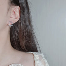 Load image into Gallery viewer, Light Blue Fairy Moon Earrings