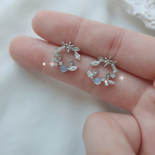 Load image into Gallery viewer, Light Blue Fairy Moon Earrings