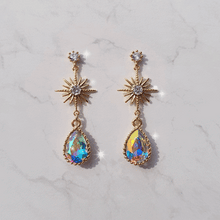 Load image into Gallery viewer, Starry Teardrops Earrings - Rainbow