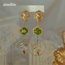 Load image into Gallery viewer, Aphrodite Series - Fresh Leaves Earrings