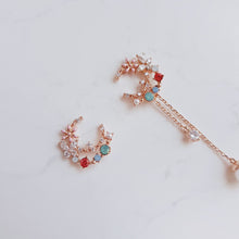 Load image into Gallery viewer, Blooming Moon Earrings - Rose Gold