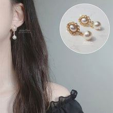 Load image into Gallery viewer, Daily Antique Earrings - Gold ver. (IVE Yujin Earrings)