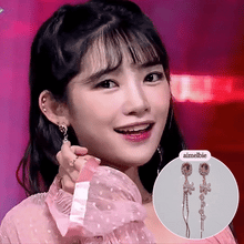 Load image into Gallery viewer, Diamond Petals Earrings - Peach Pink ver.