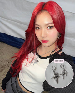 [Aespa Karina Earrings] Sparkle Sparkle Huggies Earrings