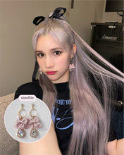 Load image into Gallery viewer, Rosequartz Moon Earrings (Kep1er Huening Bahiyyih, Weki Meki Yoojung Earrings)