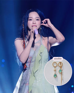 [Kim Sejeong Earrings] Meteor Shower Earrings - Mint