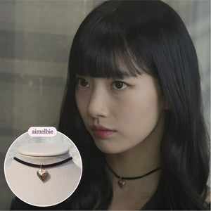 Vintage Heart Locket Choker (Bae Suzy from 'Doona!', IVE Yujin choker)