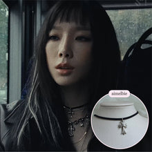Load image into Gallery viewer, Gothic Silver Cross Choker (SNSD Taeyeon, (G)I-DLE Shuhua Necklace)