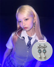 Load image into Gallery viewer, [IVE Wonyoung, Rei Earrings] Aqua Jewel Princess Earrings - Fancy