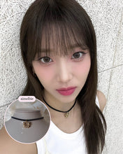 Load image into Gallery viewer, [Kep1er Dayeon, STAYC Sumin Necklace] Lovely Ribbon Choker Necklace - Gold