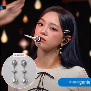 [Kim Sejeong, Oh My Girl Jiho Earrings] Minerva Earrings - Silver version