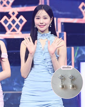 Load image into Gallery viewer, Diamond Pearl Earrings - Silver (Weeekly Jihan Earrings)