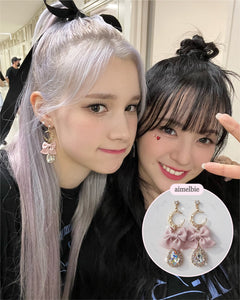 Rosequartz Moon Earrings (Kep1er Huening Bahiyyih, Weki Meki Yoojung Earrings)