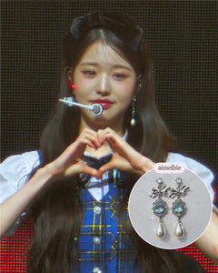 [IVE Wonyoung, Rei Earrings] Aqua Jewel Princess Earrings - Fancy