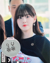 Load image into Gallery viewer, Diamond Petals Huggies Earrings - Silver (Kep1er Chaehyun, Rocket Punch Yoonkyung Earrings)